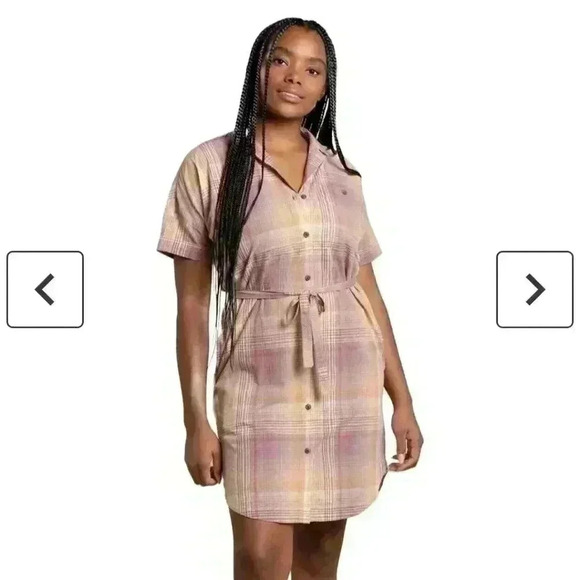 Toad & CO Willet Short-Sleeve Shirtdress Women's Size Medium - Picture 2 of 11